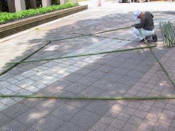 竹枠作成 竹枠作成