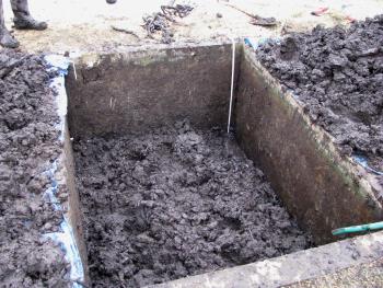 穴掘り終了 穴掘り終了